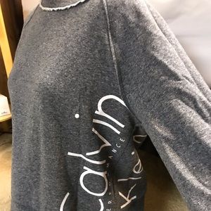 Calvin Klein Cropped Crewneck Sweatshirt